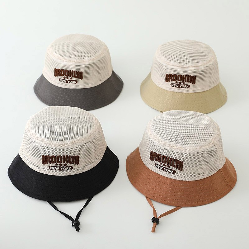 Fishing Hat - Chapeau de soleil brodé pour bébé,