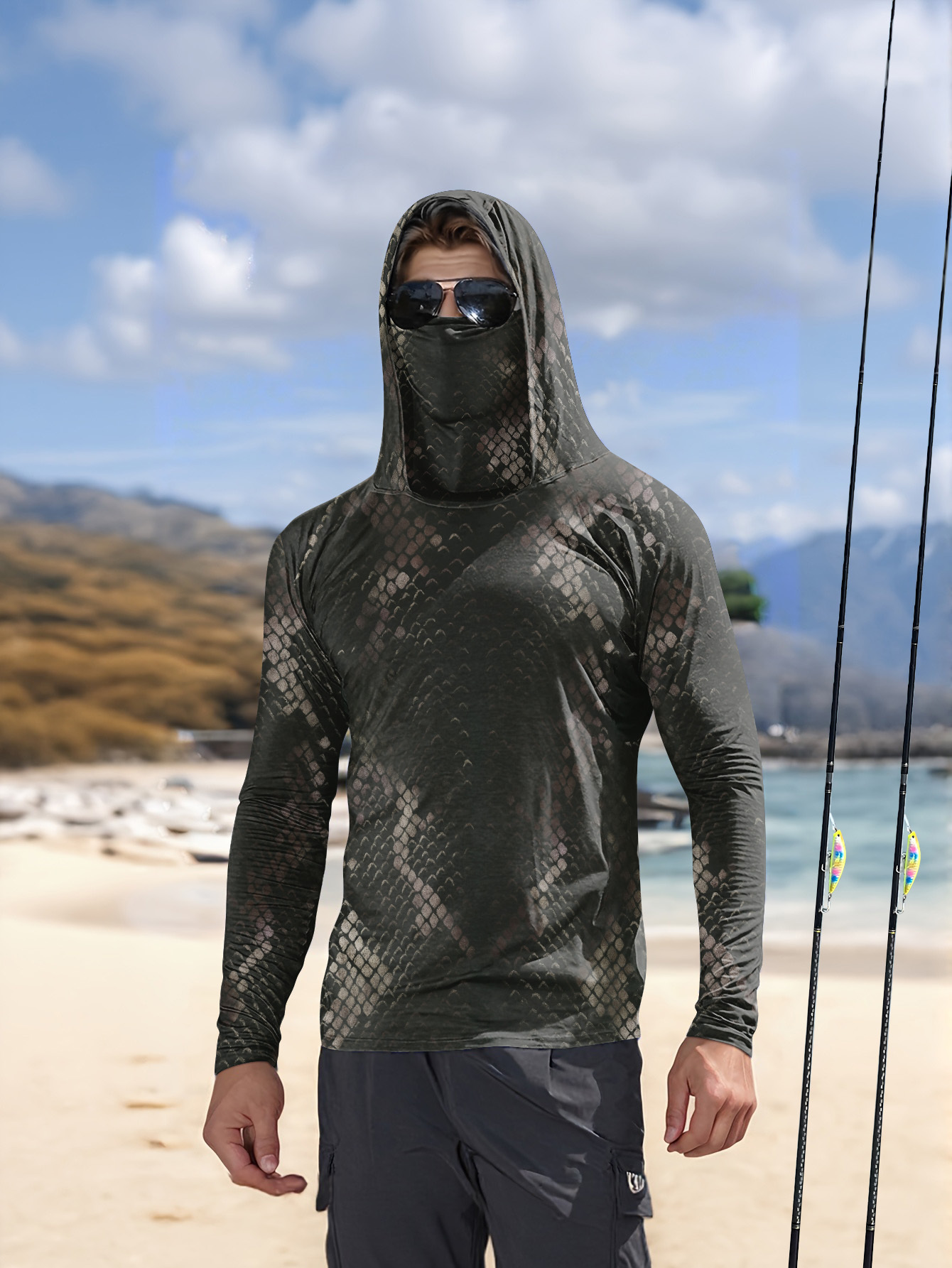 Fishing Hoodie - Chemise de pêche pour homme à