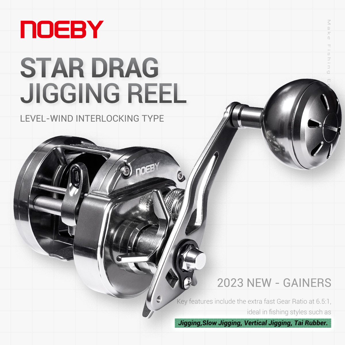Daiwa Reel Bg - Moulinet de jigging NOEBY Gainers, corps